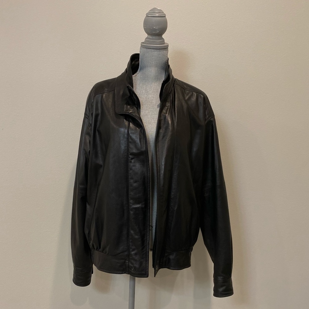 Remy Soft Genuine Leather Jacket Vintage Bomber